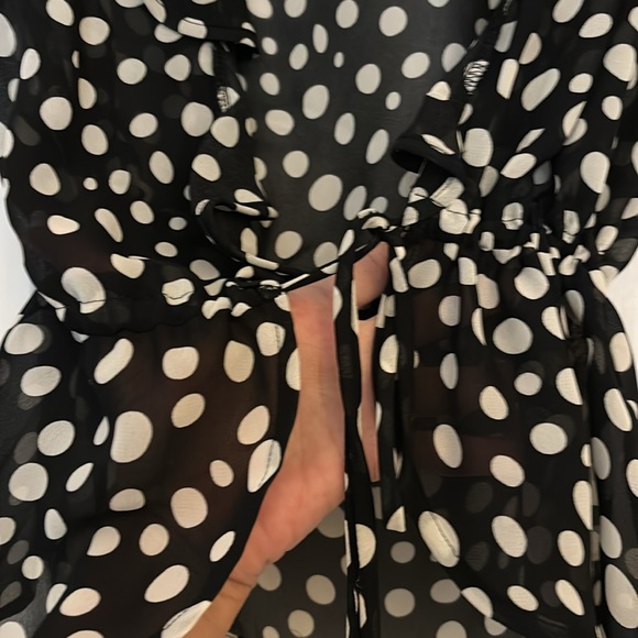 Xhilaration target polka dot tie blouse - Picture 2 of 3